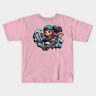 Skate Queen's Dynamic Dash Kids T-Shirt